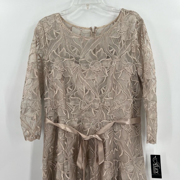 Alex Evenings - 8217835 Illusion Jewel Embroidered new Dress - Picture 13 of 16